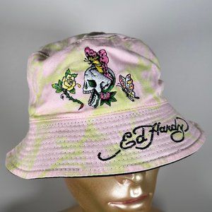 Ed Hardy REVERSIBLE bucket hat